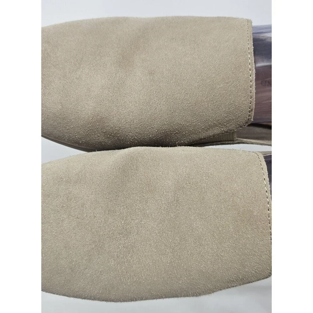 Lucky Brand Beige/Tan Suede Loafer Flats Slip On Shoes Womens Size 9